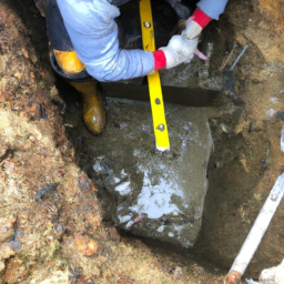 Construction d'un Mur de Soutènement en Blocs de Béton pour un Terrain en Pente Lamentin